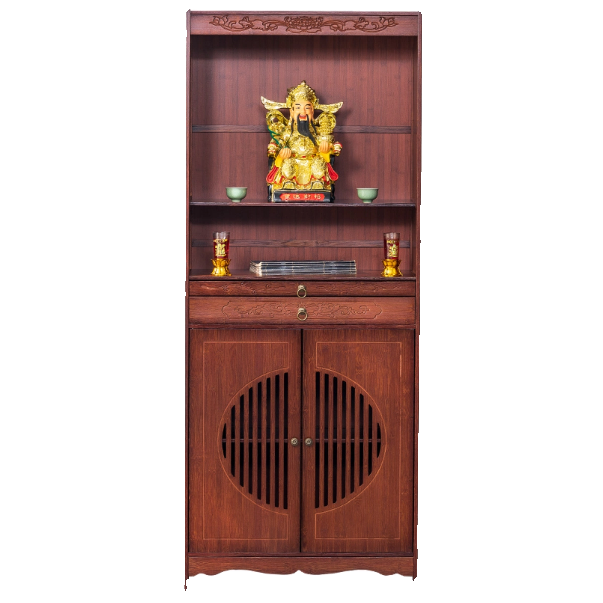 Wooden Offering Table - Handcrafted Elegance for Your Sacred Space