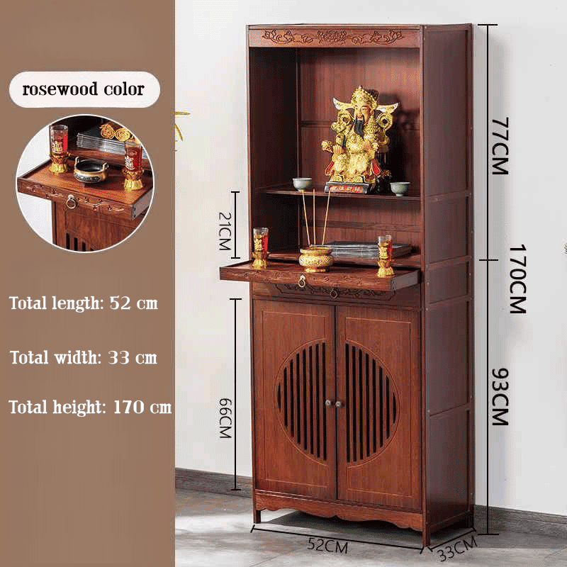 Wooden Offering Table - Handcrafted Elegance for Your Sacred Space