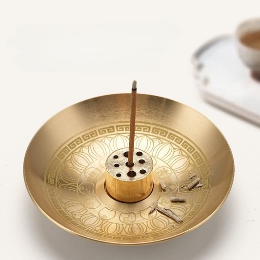 Zenity Space Brass Incense Burner Coil Wire Incense Stick Holder